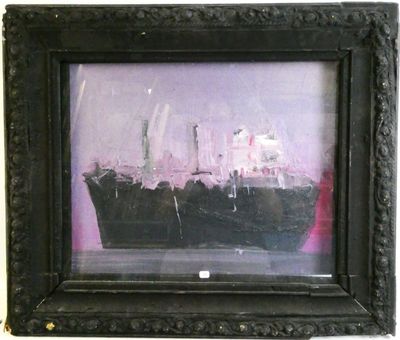 a picture of a picture of a ship in a picture frame