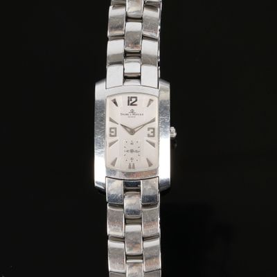 BAUME ET MERCIER. Bracelet-montre d'homme en acier modèle 65… - Photo 1