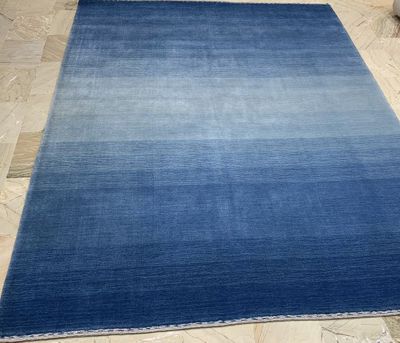 Tapis Moderne fait main couleur bleu dégradé 230 x 160