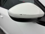 a close up of a side view mirror on a car