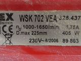 a close up of the back end of a red truck