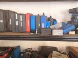 a shelf with many different types of tools on it