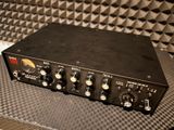 a close up of a sound processor in a recording studio