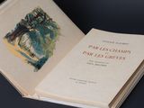 un livre ouvert sur lequel figure l'image d'un arbre