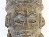 an image of a stone mask on a white background