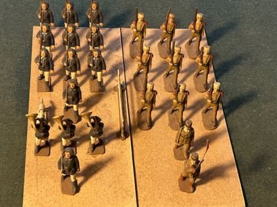 Plastique - Mignalu et Aludo, 54 mm, 2 plaquettes avec solda…