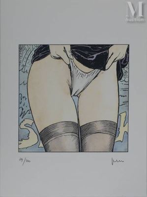 une image représentant le dessin des fesses d'une femme en bas