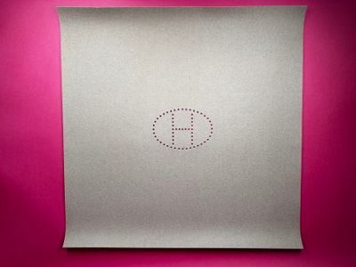 a close up of a piece of paper with the letter p on it