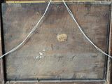 an old wooden box with a bunch of wires attached to it