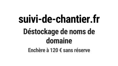 Nom de domaine suivi-de-chantier.