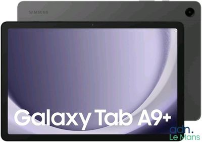 the samsung tab a9 tablet is shown with the samsung tab a9 logo on it
