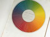 a picture of a book with a color wheel on it