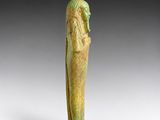 an egyptian statue of a woman with a head in the form of a bird