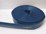 a blue hose that is on a white table