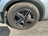 a close up of a tire on a car
