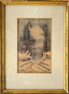 Ecole début XXe siècle. Chemin forestier.