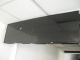 a television mounted on the wall in a room