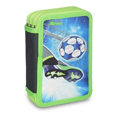 SPIRIT - Cette trousse scolaire verte affiche un décor lié a…