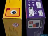 two boxes that are sitting next to each other on a table