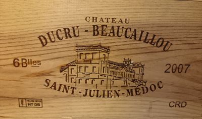 6 bt chateau Ducru Beaucaillou 2007 (CBO)