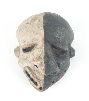 an image of a black and white mask on a white background