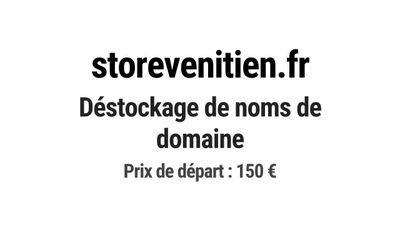 Nom de domaine storevenitien.fr.
