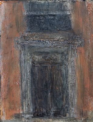 Hervé THIBAULT (né en 1944) Porte de l'hôtel de ville de Rou…