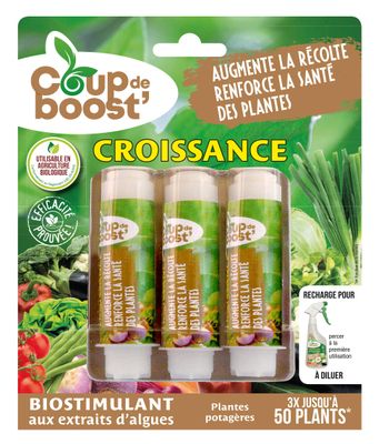 Lot de 3 - COUP DE BOOST’ - Biostimulant Croissance - Extrai…