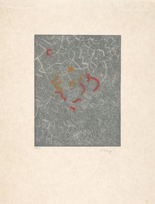 an old book with a drawing of a face on the cover