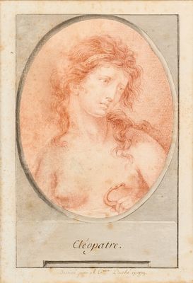 un dessin représentant la tête d'une femme dans un cercle