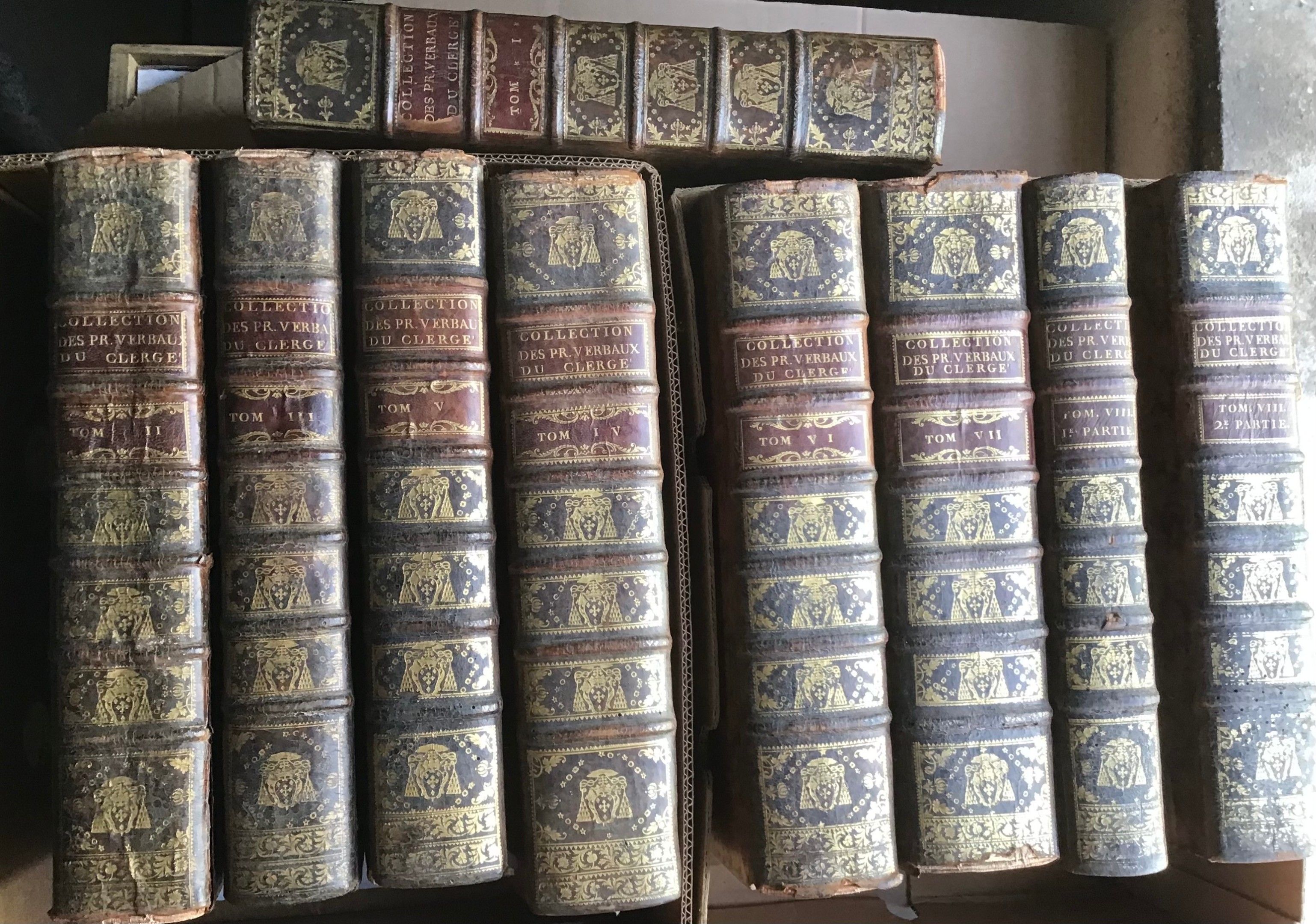 Collection des Procès Verbaux du Clergé de France 1767 - 9 Volumes Reliés