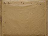 an old picture of a piece of brown paper with writing on it