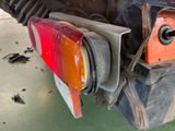 a close up of the rear end of a motorcycle