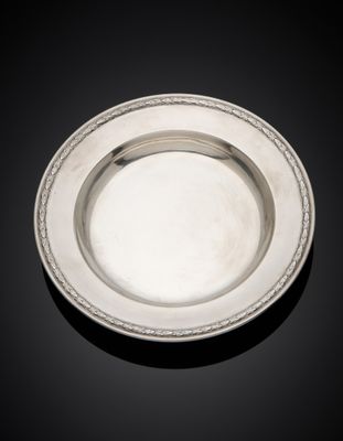LEGUMIER en argent (925 millièmes) à décor de cannelures et …