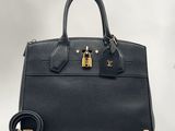 louis vuitton black leather handbag with gold hardware