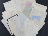 a pile of papers that are sitting on a table
