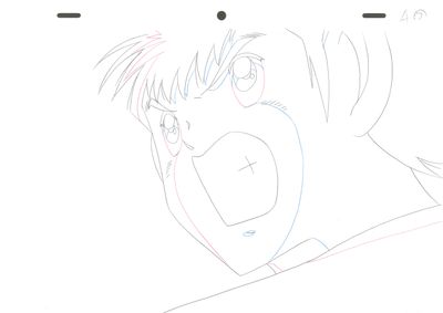 dessin représentant un homme la bouche ouverte, la bouche grande ouverte
