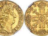 an image of a gold coin with a woman ' s head on it