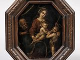 une image d'une peinture représentant une femme tenant un bébé