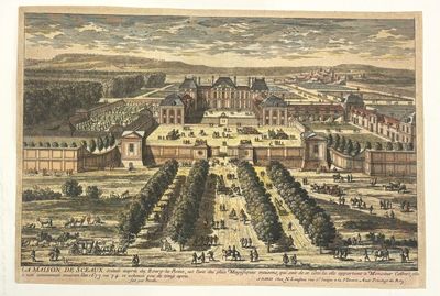 a picture of a drawing of a palace in the middle of the day