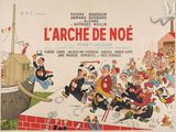an old french movie poster with cartoon characters on it