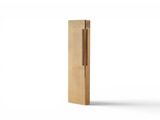 an image of a wooden door with a handle on a white background