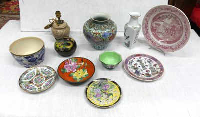 a table with a lot of different plates and bowls on it
