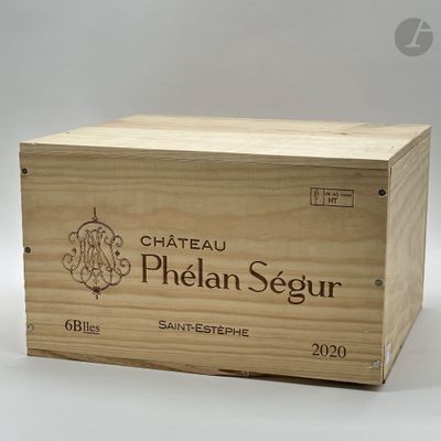 6 B CHÂTEAU PHELAN SEGUR (Caisse Bois d'origine abiméé), Saint-Estephe - Photo 1