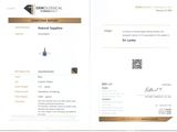 a certificate with a picture of a diamond and a certificate with a picture of a diamond