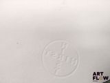 a picture of a white box with a logo on it
