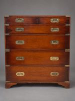 Commode secrétaire de marine en acajou à deux partie ouvrant… (photo 2)