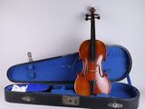 a violin in a case with a bow in it