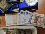a box full of money sitting on top of a table