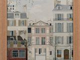 a picture of a painting of a city street